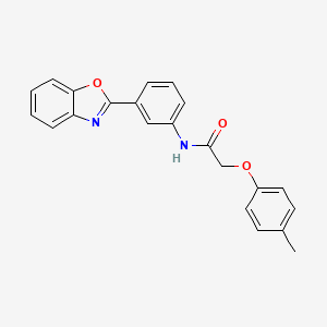 N-[3-(1,3-benzoxazol-2-yl)phenyl]-2-(4-methylphenoxy)acetamide