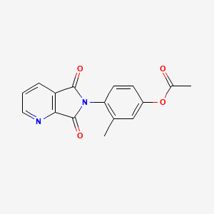 4-(5,7-Dioxo-5,7-dihydro-6H-pyrrolo[3,4-b]pyridin-6-yl)-3-methylphenyl acetate