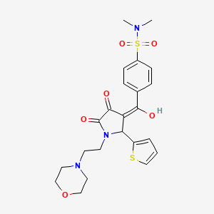 4-({4-hydroxy-1-[2-(morpholin-4-yl)ethyl]-5-oxo-2-(thiophen-2-yl)-2,5-dihydro-1H-pyrrol-3-yl}carbonyl)-N,N-dimethylbenzenesulfonamide