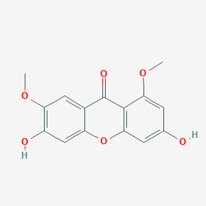 molecular formula C15H12O6 B1163371 3,6-Dihydroxy-1,7-dimethoxyxanthone CAS No. 262292-34-2