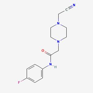 2-[4-(cyanomethyl)piperazin-1-yl]-N-(4-fluorophenyl)acetamide