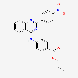 Propyl 4-{[2-(4-nitrophenyl)quinazolin-4-yl]amino}benzoate