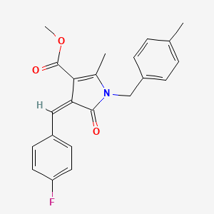 methyl (4Z)-4-(4-fluorobenzylidene)-2-methyl-1-(4-methylbenzyl)-5-oxo-4,5-dihydro-1H-pyrrole-3-carboxylate