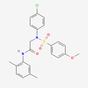 2-[N-(4-Chlorophenyl)4-methoxybenzenesulfonamido]-N-(2,5-dimethylphenyl)acetamide