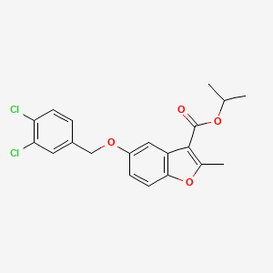 Propan-2-yl 5-[(3,4-dichlorophenyl)methoxy]-2-methyl-1-benzofuran-3-carboxylate