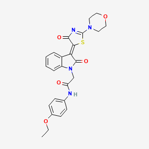 N-(4-Ethoxyphenyl)-2-[(3Z)-3-(2-(4-morpholinyl)-4-oxo-1,3-thiazol-5(4H)-ylidene)-2-oxo-2,3-dihydro-1H-indol-1-YL]acetamide