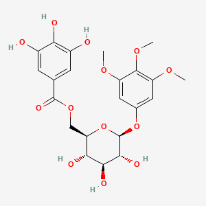 [(2R,3S,4S,5R,6S)-3,4,5-trihydroxy-6-(3,4,5-trimethoxyphenoxy)oxan-2-yl]methyl 3,4,5-trihydroxybenzoate