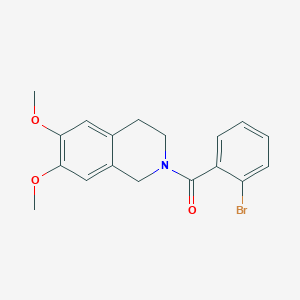 molecular formula C18H18BrNO3 B11634447 (2-Bromo-phenyl)-(6,7-dimethoxy-3,4-dihydro-1H-isoquinolin-2-yl)-methanone 