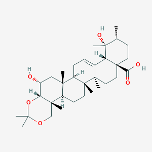 molecular formula C33H52O6 B1163446 Myrianthic acid 3,23-acetonide CAS No. 578710-52-8