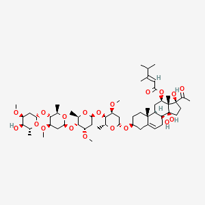 molecular formula C56H90O19 B1163451 Otophylloside B 4'''-O-beta-D-cymaropyranoside CAS No. 171422-85-8