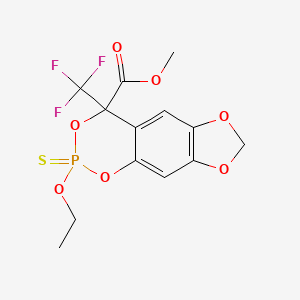 methyl 2-ethoxy-4-(trifluoromethyl)-4H-[1,3]dioxolo[4,5-g][1,3,2]benzodioxaphosphinine-4-carboxylate 2-sulfide