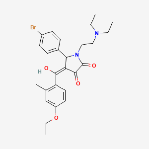 5-(4-bromophenyl)-1-[2-(diethylamino)ethyl]-4-[(4-ethoxy-2-methylphenyl)carbonyl]-3-hydroxy-1,5-dihydro-2H-pyrrol-2-one