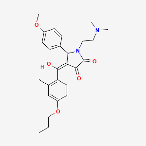 1-[2-(dimethylamino)ethyl]-3-hydroxy-5-(4-methoxyphenyl)-4-[(2-methyl-4-propoxyphenyl)carbonyl]-1,5-dihydro-2H-pyrrol-2-one