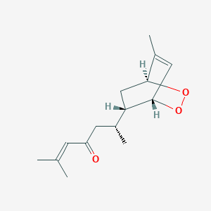 molecular formula C15H22O3 B1163460 1,4-Epidioxybisabola-2,10-dien-9-one CAS No. 170380-69-5