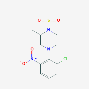 4-(2-Chloro-6-nitrophenyl)-2-methyl-1-(methylsulfonyl)piperazine