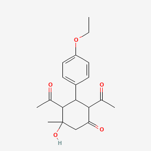 2,4-Diacetyl-3-(4-ethoxyphenyl)-5-hydroxy-5-methylcyclohexanone