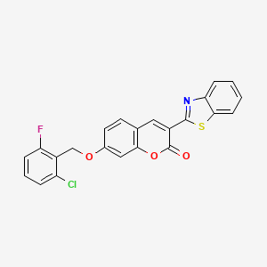 3-(1,3-benzothiazol-2-yl)-7-[(2-chloro-6-fluorobenzyl)oxy]-2H-chromen-2-one