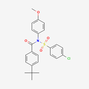 4-tert-butyl-N-[(4-chlorophenyl)sulfonyl]-N-(4-methoxyphenyl)benzamide