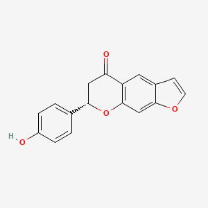 molecular formula C17H12O4 B1163483 呋喃（2'',3'',7,6）-4'-羟基黄烷酮 CAS No. 1454619-70-5