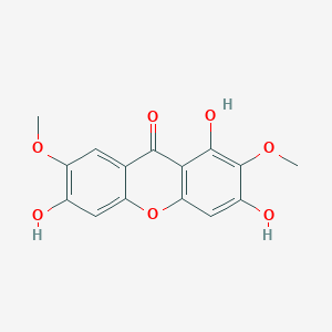 molecular formula C15H12O7 B1163484 1,3,6-Trihydroxy-2,7-dimethoxyxanthen-9-one CAS No. 136083-93-7