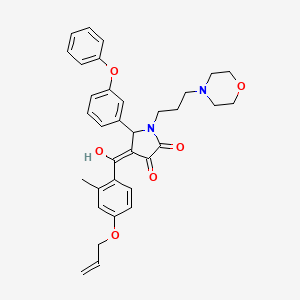 3-hydroxy-4-{[2-methyl-4-(prop-2-en-1-yloxy)phenyl]carbonyl}-1-[3-(morpholin-4-yl)propyl]-5-(3-phenoxyphenyl)-1,5-dihydro-2H-pyrrol-2-one