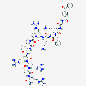 molecular formula C82H129N27O14 B116349 Benzoylbenzoyl-troponin I inhibitory peptide (104-115) CAS No. 154099-03-3