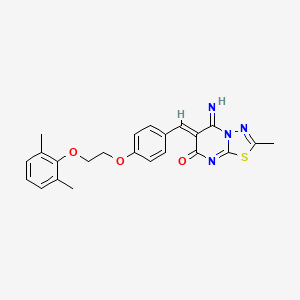 (6Z)-6-{4-[2-(2,6-dimethylphenoxy)ethoxy]benzylidene}-5-imino-2-methyl-5,6-dihydro-7H-[1,3,4]thiadiazolo[3,2-a]pyrimidin-7-one