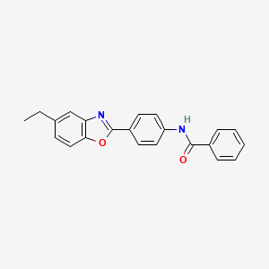 N-[4-(5-ethyl-1,3-benzoxazol-2-yl)phenyl]benzamide