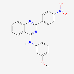 N-(3-methoxyphenyl)-2-(4-nitrophenyl)quinazolin-4-amine