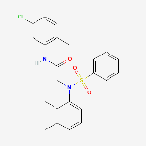 N-(5-Chloro-2-methylphenyl)-2-[N-(2,3-dimethylphenyl)benzenesulfonamido]acetamide