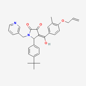 5-(4-tert-butylphenyl)-3-hydroxy-4-[3-methyl-4-(prop-2-en-1-yloxy)benzoyl]-1-[(pyridin-3-yl)methyl]-2,5-dihydro-1H-pyrrol-2-one