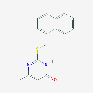 6-methyl-2-[(naphthalen-1-ylmethyl)sulfanyl]pyrimidin-4(1H)-one