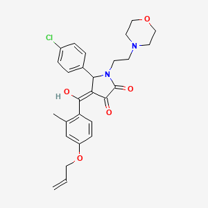 5-(4-chlorophenyl)-3-hydroxy-4-[2-methyl-4-(prop-2-en-1-yloxy)benzoyl]-1-[2-(morpholin-4-yl)ethyl]-2,5-dihydro-1H-pyrrol-2-one