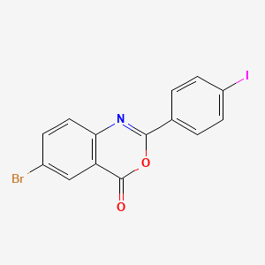 6-bromo-2-(4-iodophenyl)-4H-3,1-benzoxazin-4-one