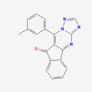 10-(3-methylphenyl)-9H-indeno[1,2-d][1,2,4]triazolo[1,5-a]pyrimidin-9-one