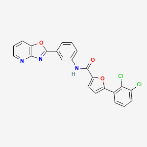 5-(2,3-dichlorophenyl)-N-[3-([1,3]oxazolo[4,5-b]pyridin-2-yl)phenyl]furan-2-carboxamide