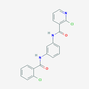 2-chloro-N-(3-{[(2-chlorophenyl)carbonyl]amino}phenyl)pyridine-3-carboxamide