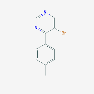 molecular formula C11H9BrN2 B116354 5-Bromo-4-(4-methylphenyl)pyrimidine CAS No. 149323-50-2