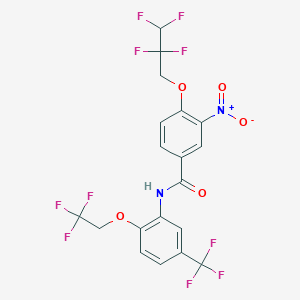 3-nitro-4-(2,2,3,3-tetrafluoropropoxy)-N-[2-(2,2,2-trifluoroethoxy)-5-(trifluoromethyl)phenyl]benzamide