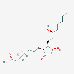 3,3,4,4-tetradeuterio-7-[(1R,2R,3R)-3-hydroxy-2-[(3R)-3-hydroxyoctyl]-5-oxocyclopentyl]heptanoic acid