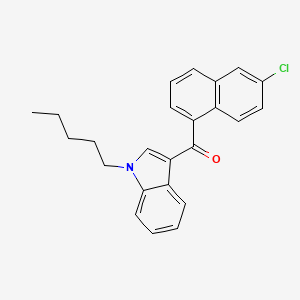 molecular formula C24H22ClNO B1163595 JWH 398 6-chloronaphthyl isomer 