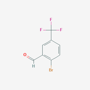 molecular formula C8H4BrF3O B011636 2-溴-5-(三氟甲基)苯甲醛 CAS No. 102684-91-3