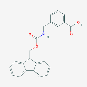 molecular formula C23H19NO4 B116360 3-(((((9H-芴-9-基)甲氧基)羰基)氨基)甲基)苯甲酸 CAS No. 155369-11-2