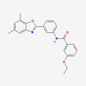 N-[3-(5,7-dimethyl-1,3-benzoxazol-2-yl)phenyl]-3-ethoxybenzamide