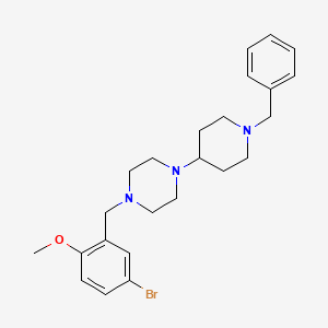 1-(1-Benzylpiperidin-4-yl)-4-[(5-bromo-2-methoxyphenyl)methyl]piperazine