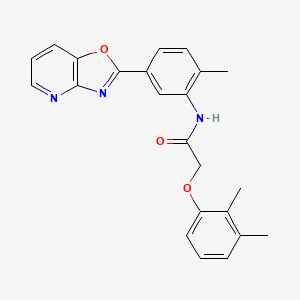 2-(2,3-dimethylphenoxy)-N-[2-methyl-5-([1,3]oxazolo[4,5-b]pyridin-2-yl)phenyl]acetamide