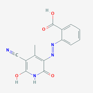 2-[(E)-(5-cyano-2,6-dihydroxy-4-methylpyridin-3-yl)diazenyl]benzoic acid