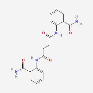 N,N'-bis(2-carbamoylphenyl)butanediamide