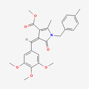 methyl (4Z)-2-methyl-1-(4-methylbenzyl)-5-oxo-4-(3,4,5-trimethoxybenzylidene)-4,5-dihydro-1H-pyrrole-3-carboxylate