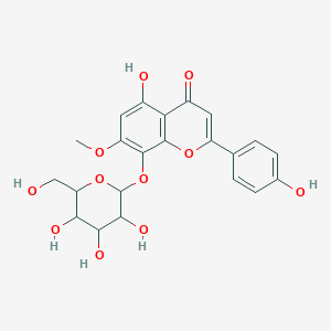 molecular formula C22H22O11 B1163653 5,4'-二羟基-7-甲氧基-8-β-D-吡喃葡萄糖苷黄酮 CAS No. 710952-13-9